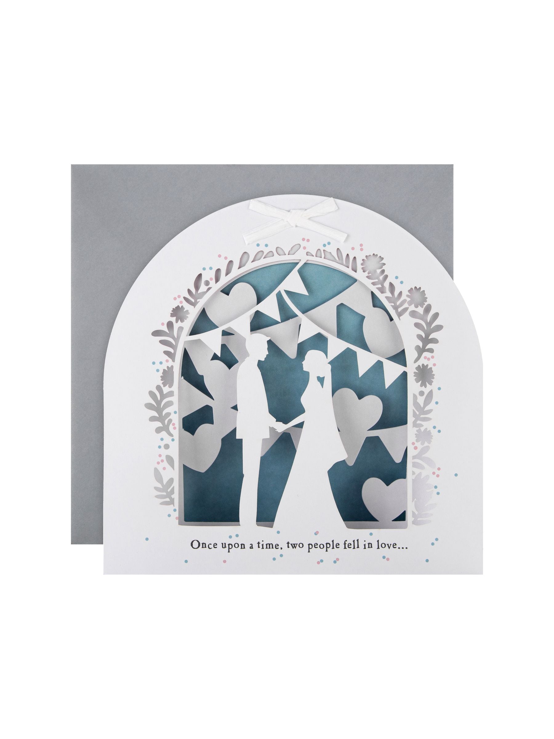 Hallmark Once Upon a Time 3D wedding card 19.8cm, UK version