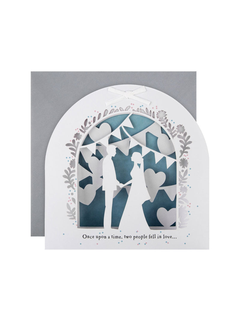 Hallmark Once Upon a Time 3D wedding card 19.8cm, UK version