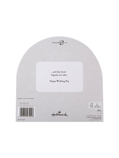 Hallmark Es war einmal 3D-Laserschnitt Blaue Hochzeitskarte 19,8 cm
