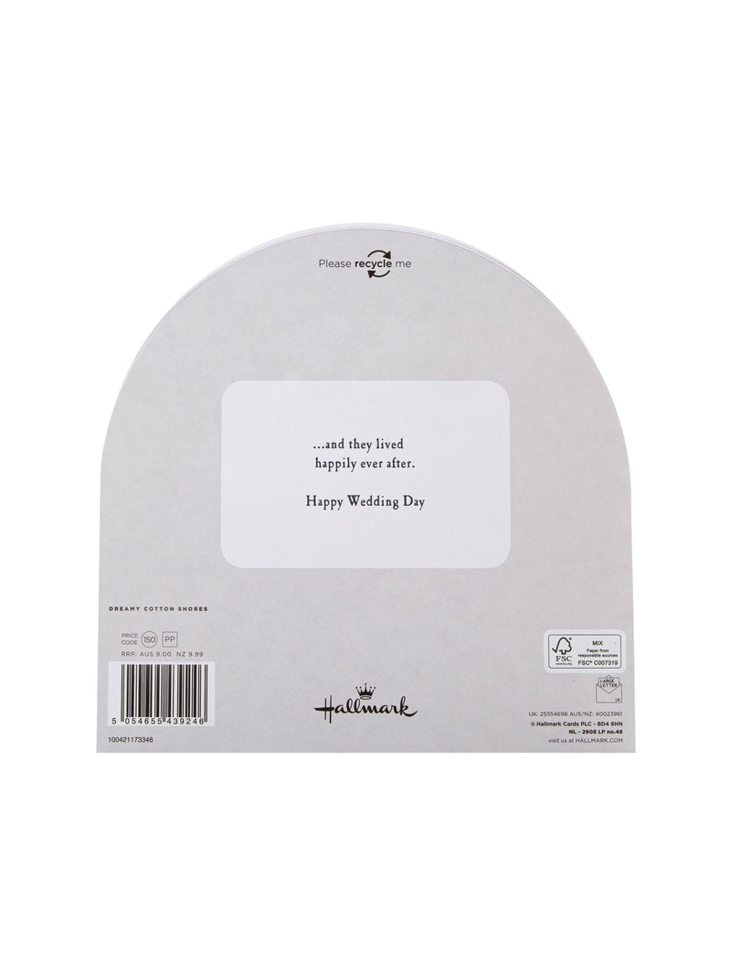 Hallmark Once Upon a Time 3D wedding card 19.8cm, UK version
