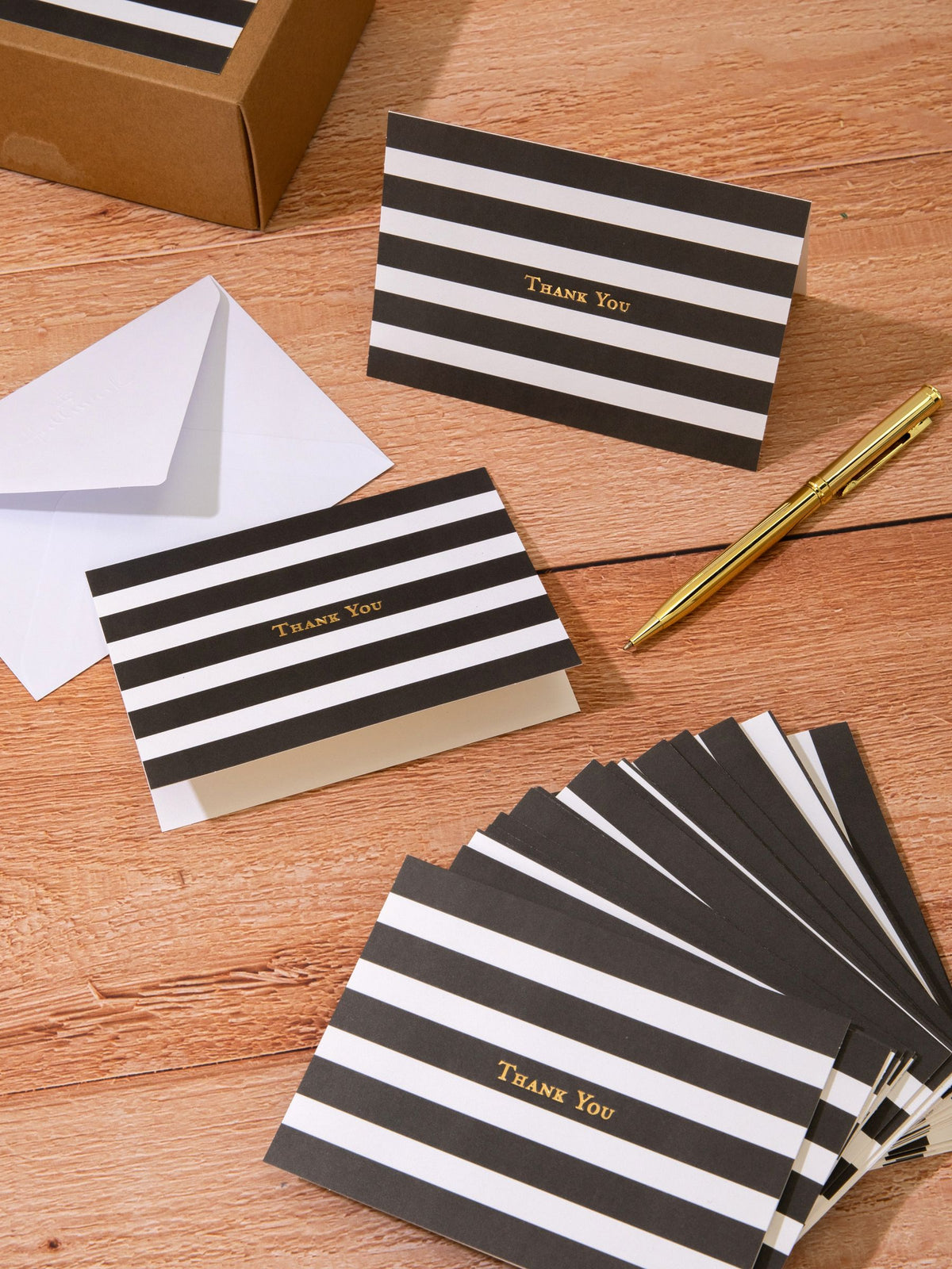 Hallmark thank you cards striped design 40 pack, UK version