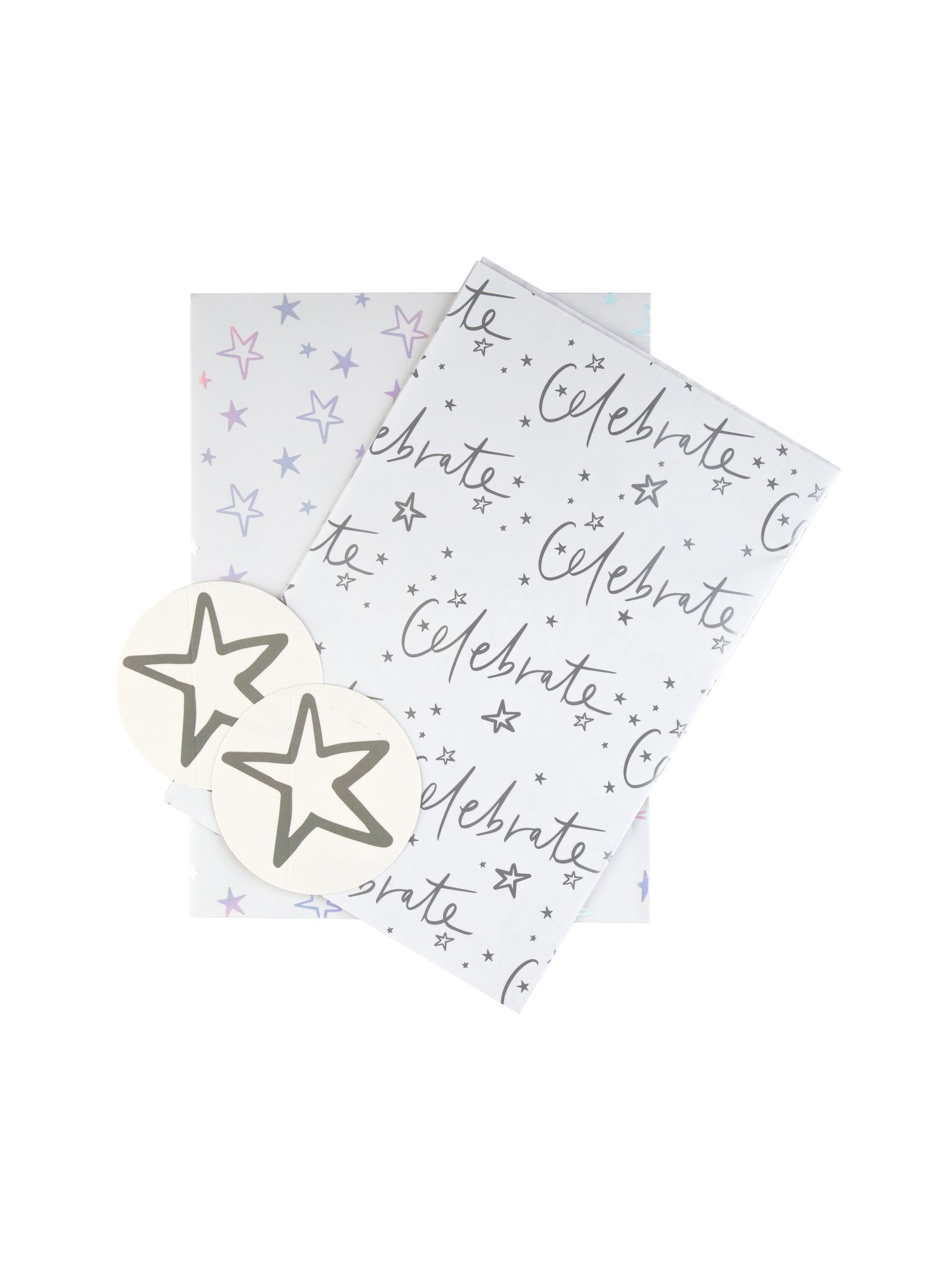 Hallmark gift wrap set with 6 sheets and tags, UK version