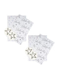 Hallmark White Celebration gift wrap and tag set 4 sheets 4 tags, UK version
