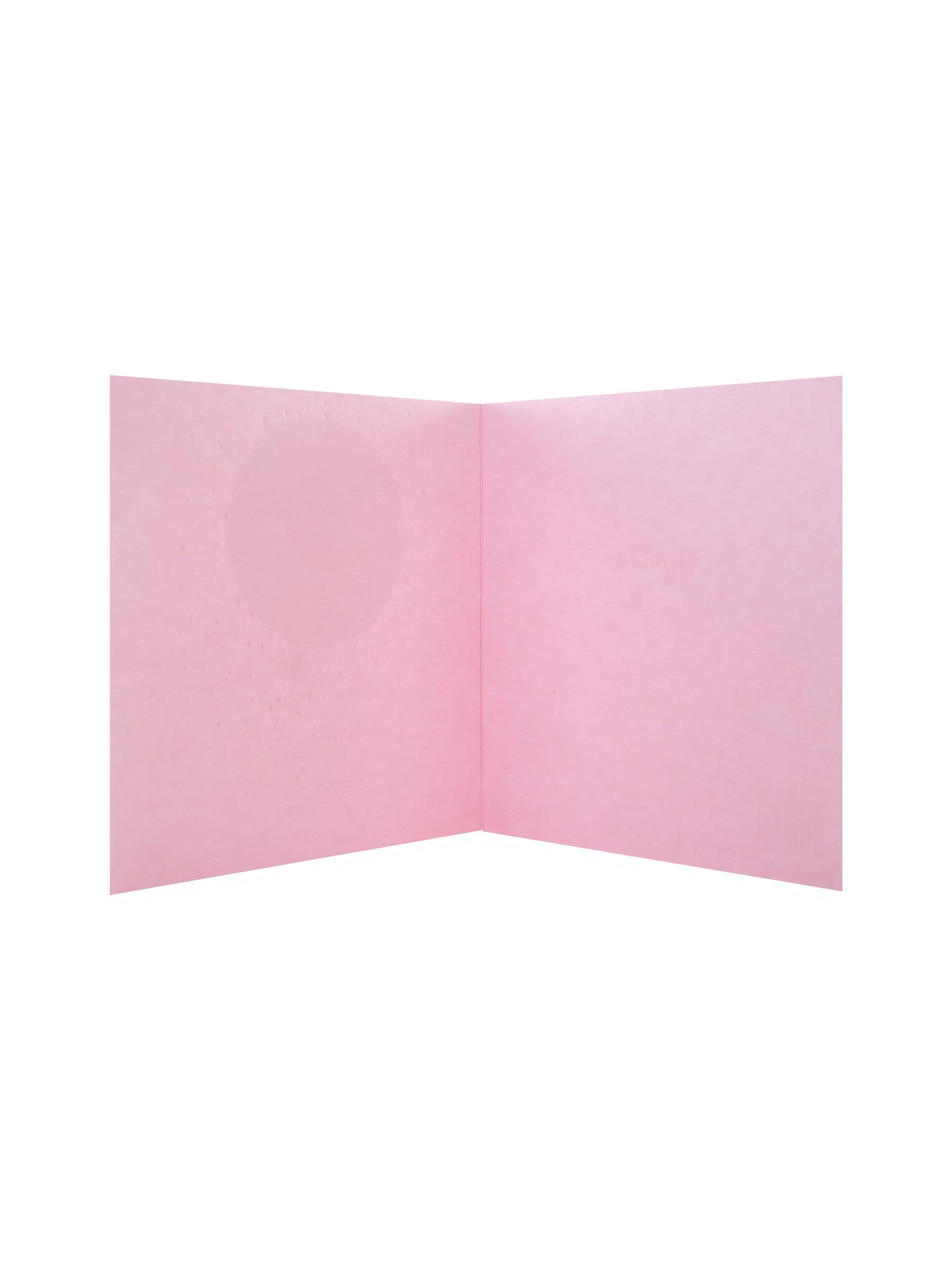 Hallmark pink birthday card with 3D balloon design 19.8cm x 19.8cm, UK version
