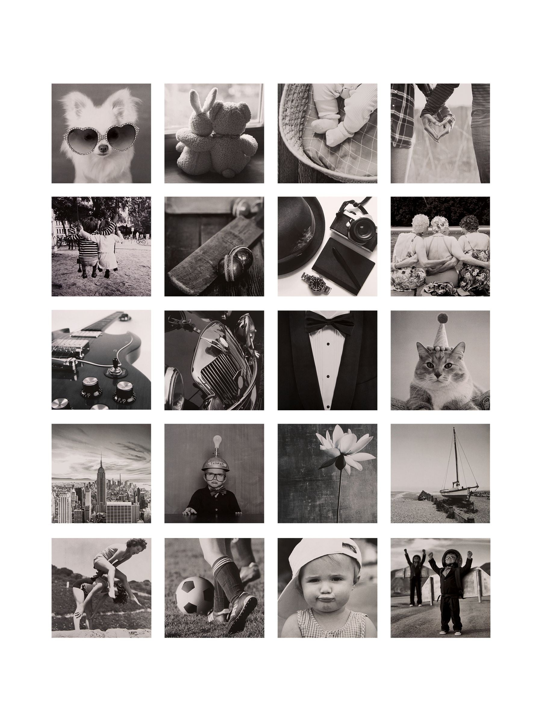 Hallmark White Photographic Design Blank Cards 20 Pack, UK version