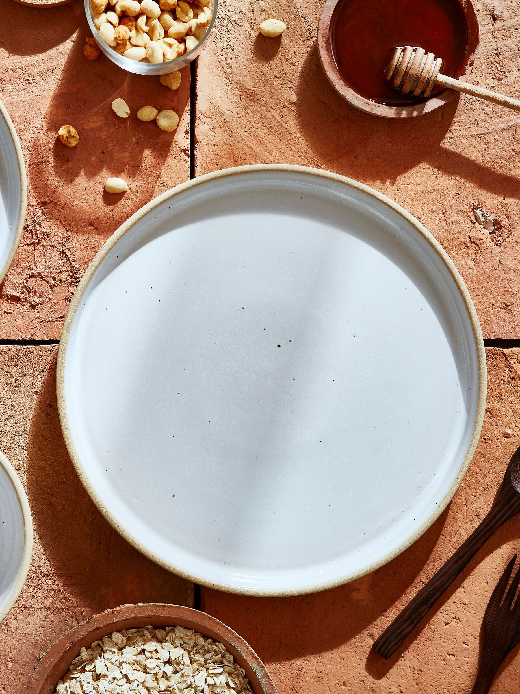 Portmeirion Moonstone Minerals dinner plate set of 4, imported from the UK