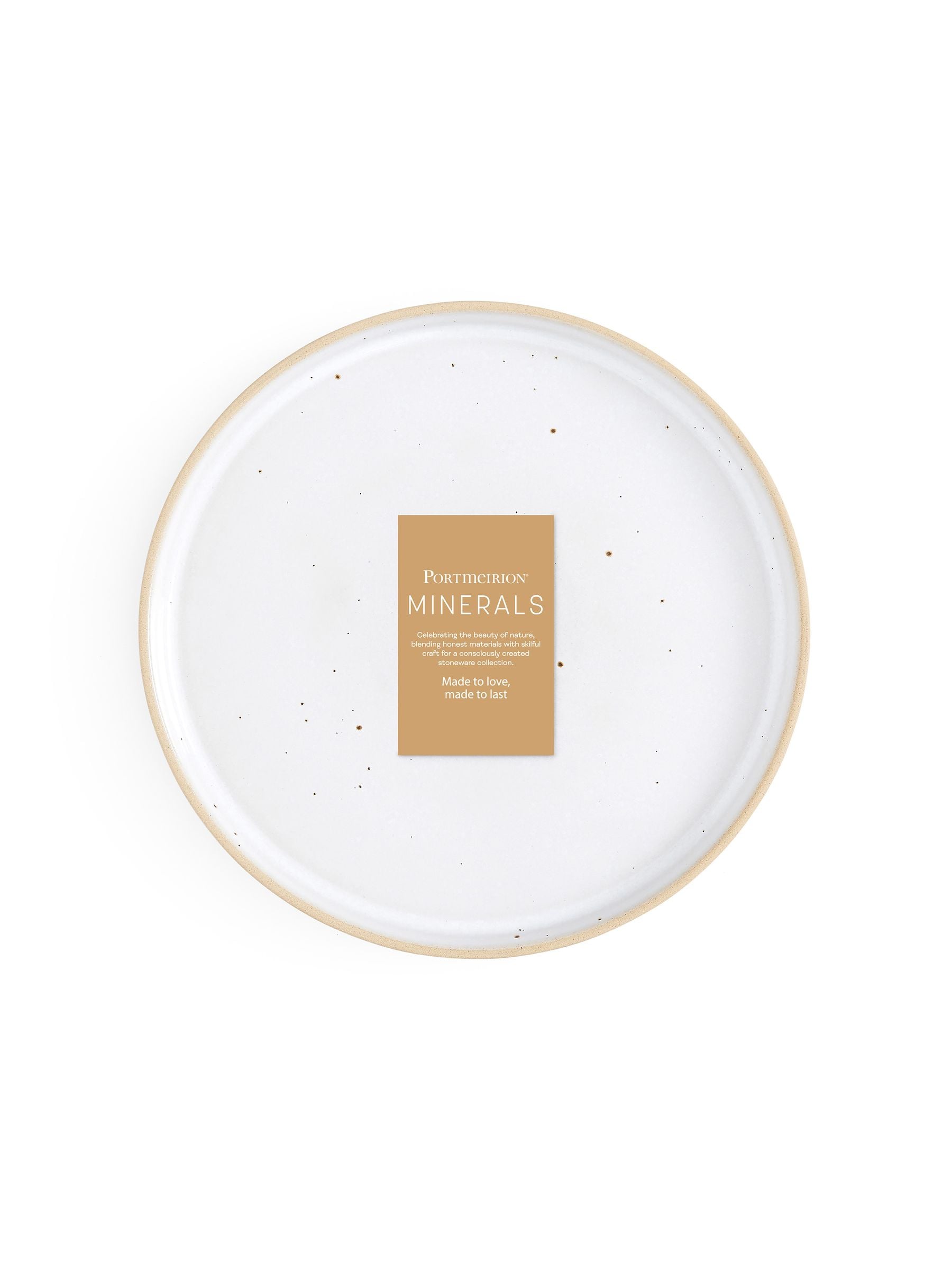 Portmeirion Moonstone Minerals dinner plate set of 4, imported from the UK