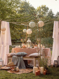 Lights4fun pastel hanging solar lanterns 20cm - British product