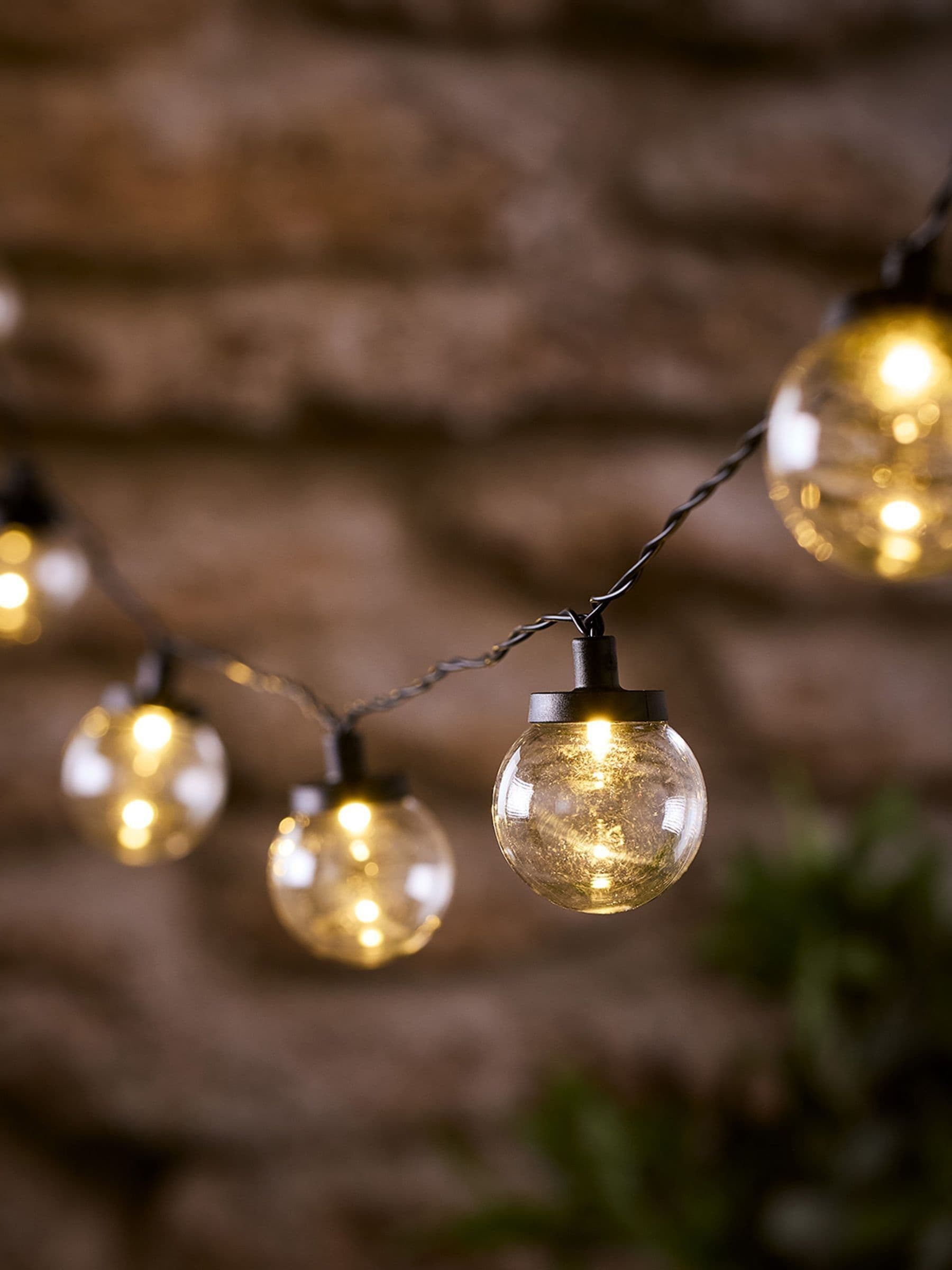 Lights4fun 30 clear cap festoon lights 7.25m (British brand)