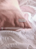 Shabby Chic pink stripe cushion 50x50cm, imported from the UK