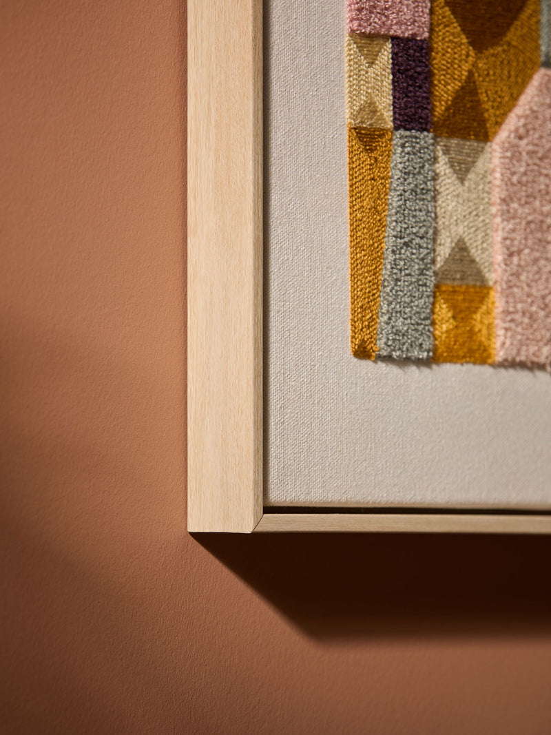 MADE.COM Alonzo embroidered wall art 40x30cm, imported from the UK