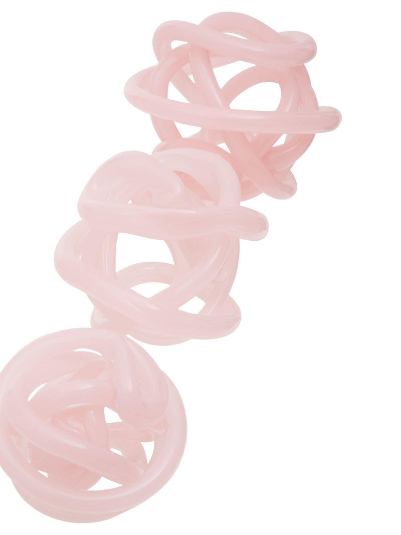 Fifty Five South pink knot decor glass ornament 12cm - British product