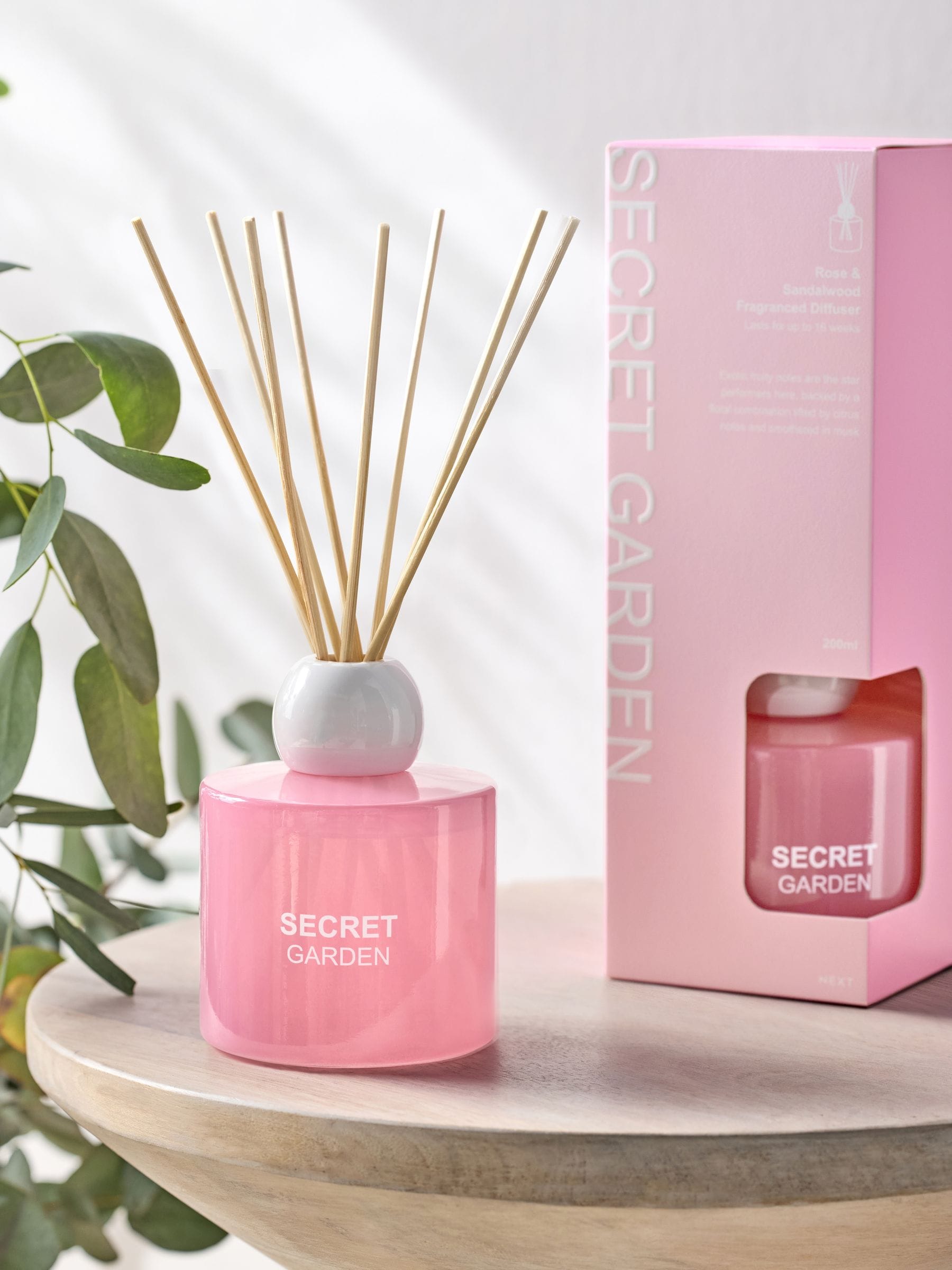 Pastels Secret Garden Pink Rose and Sandalwood Reed Diffuser 70ml