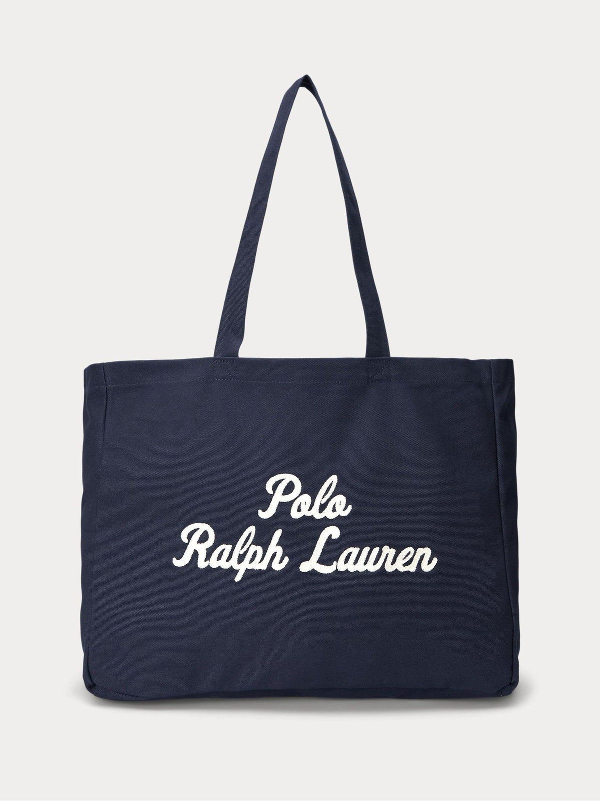 Polo Ralph Lauren blue embroidered logo canvas tote bag (British brand)