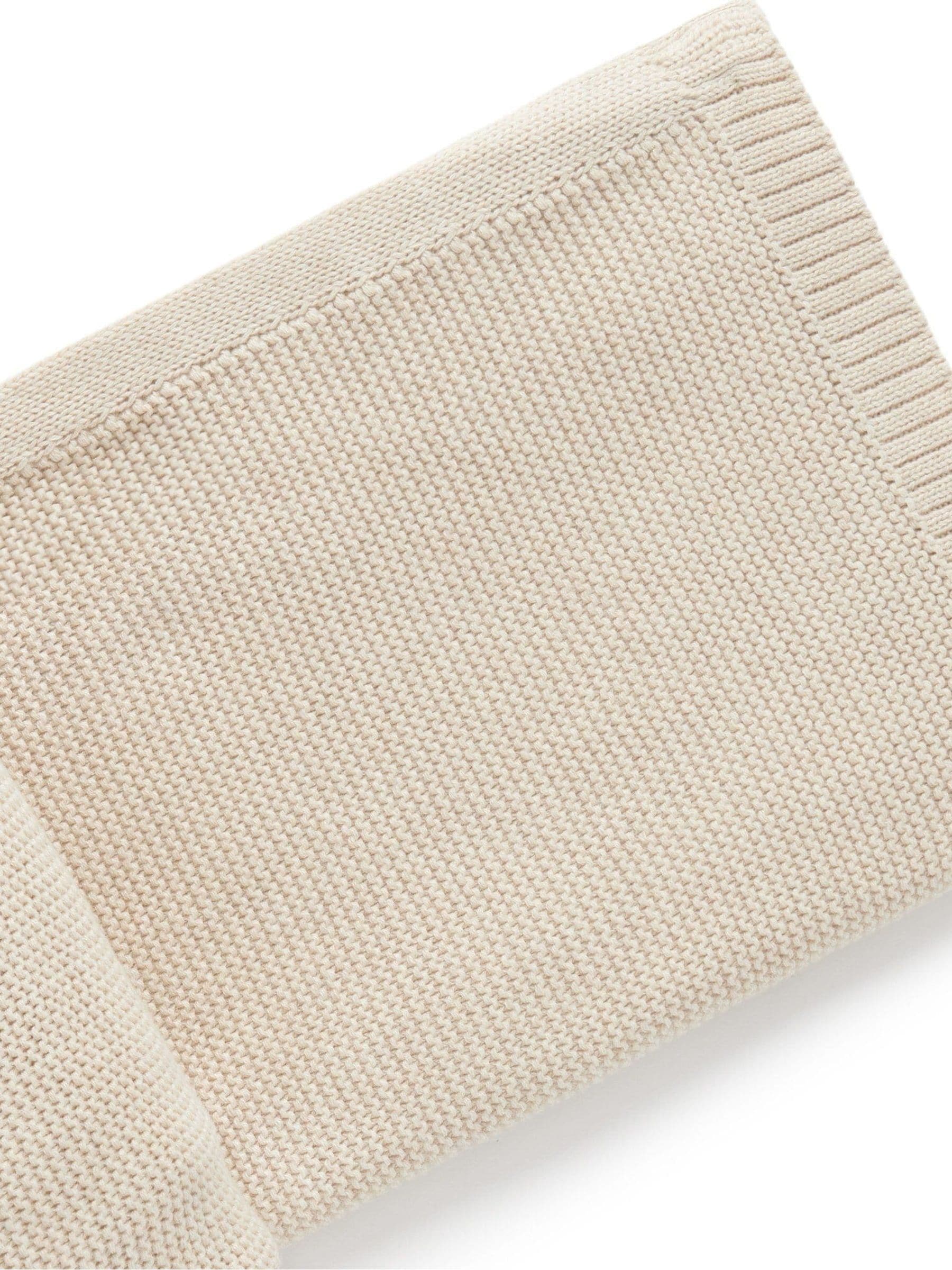 Purebaby textured knit blanket 80x100cm - British product