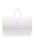 Purebaby White Textured Knit 100% Cotton Blanket