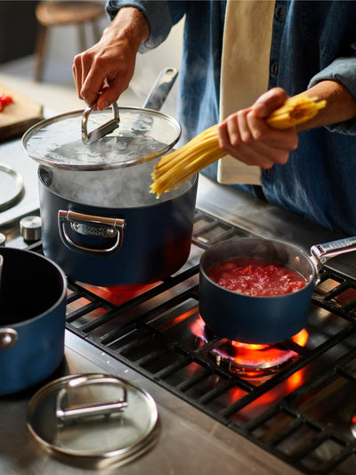 Joseph Joseph Midnight Blue Space Folding Handle Ceramic Nonstick Saucepan and Lid 15cm