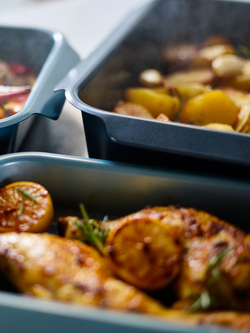 Joseph Joseph Blue Nest nonstick large roasting tray, imported from the UK