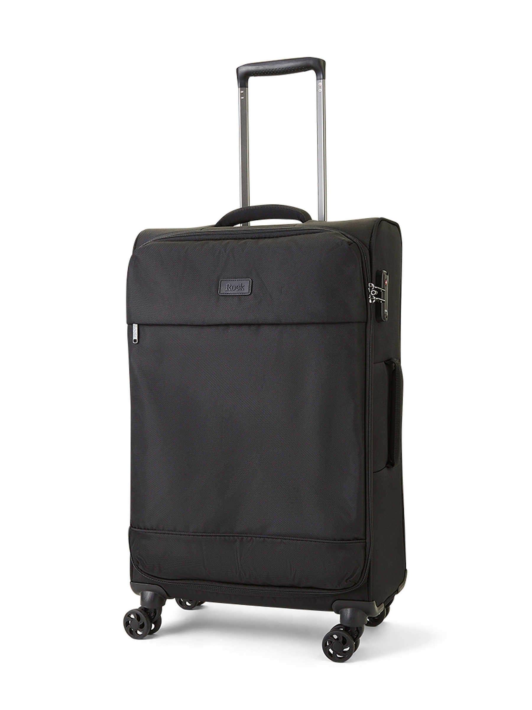 Rock Paris Black Medium Suitcase, UK version