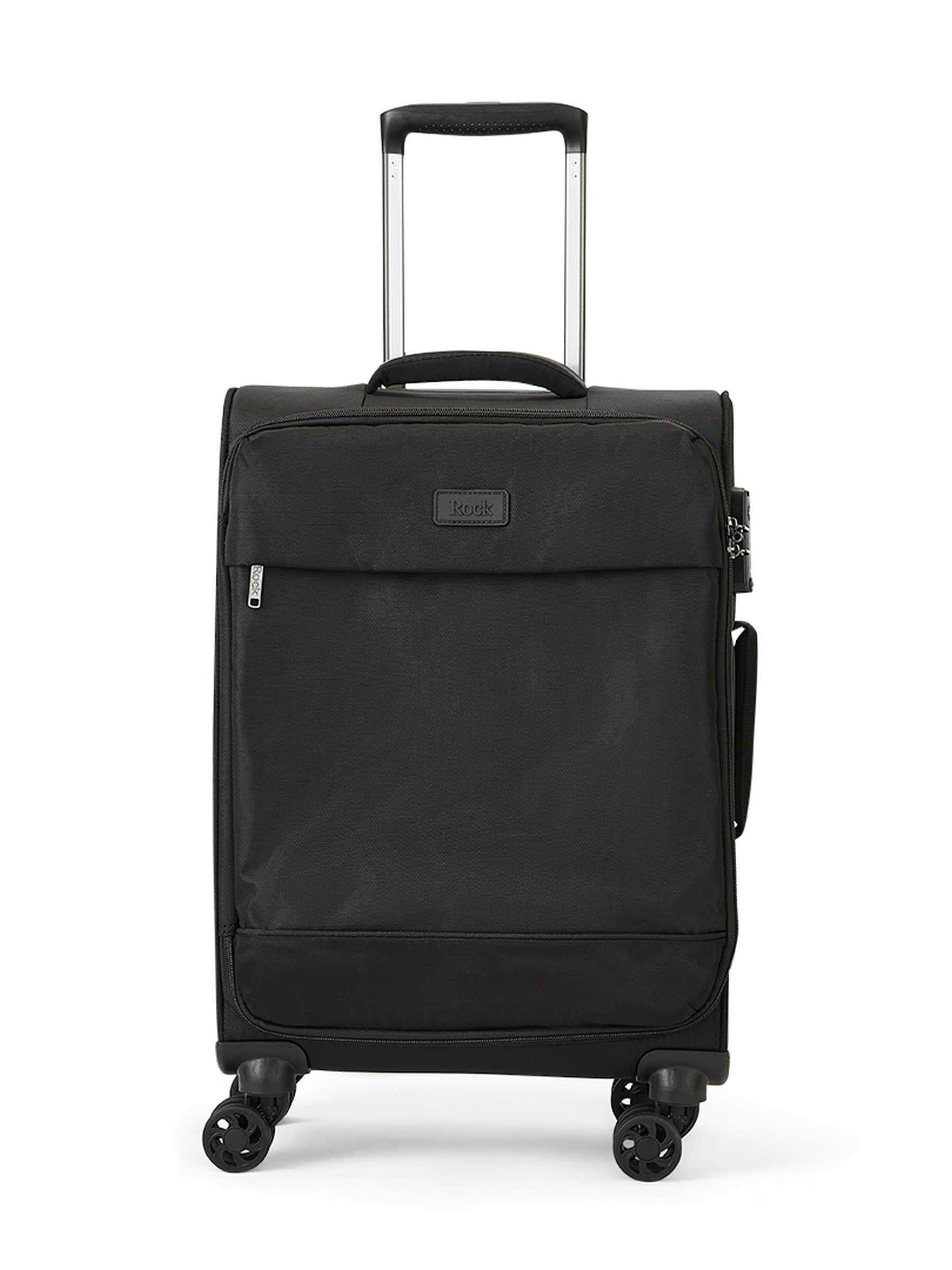 Rock Black Paris soft-shell cabin suitcase, UK version