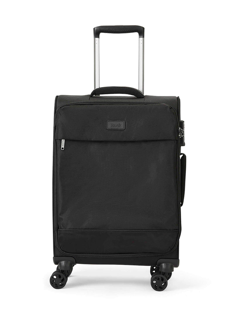 Rock Black Paris soft-shell cabin suitcase, UK version