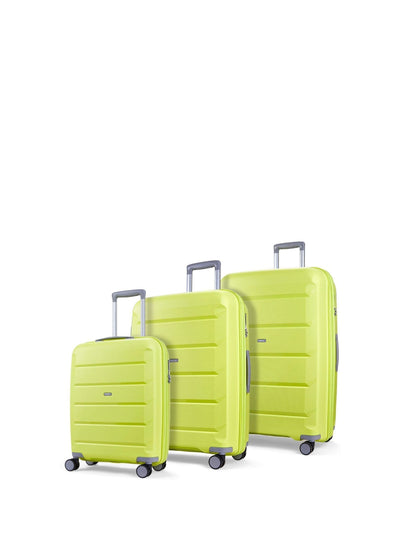 Next Rock Tulum Green Hard-Shell Suitcase 3 Piece Set- Buy online at McGrocer