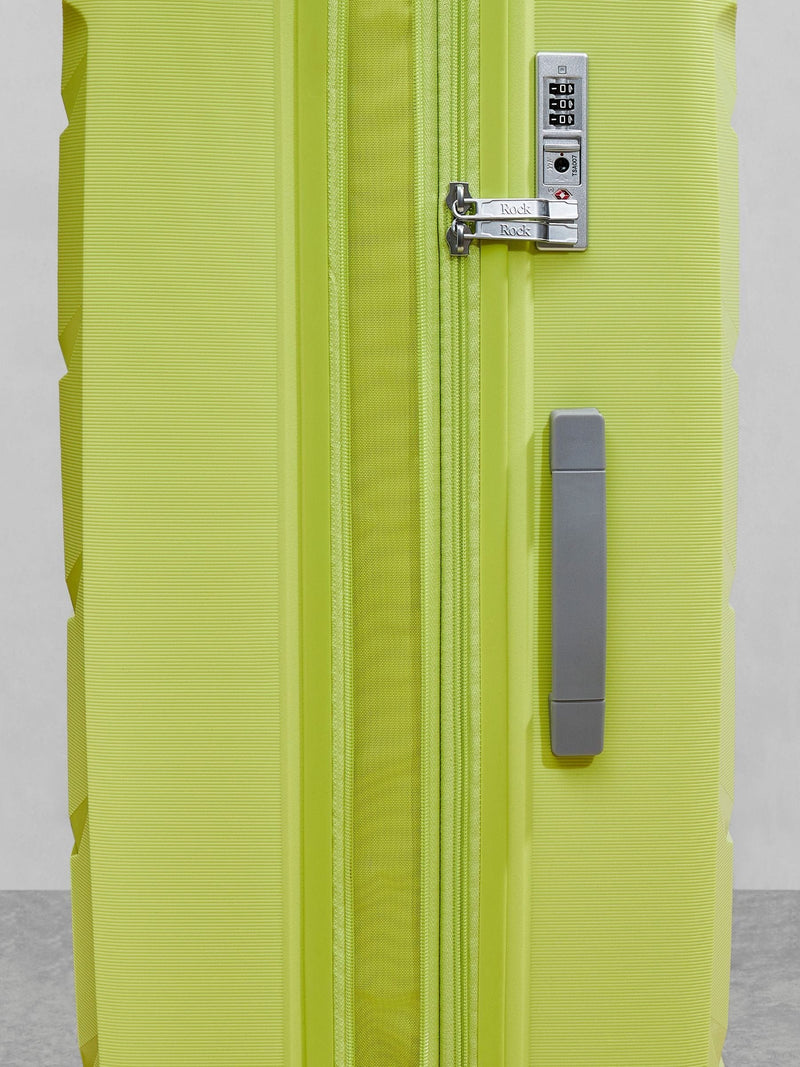 Rock Tulum 3-piece luggage set in green, UK version