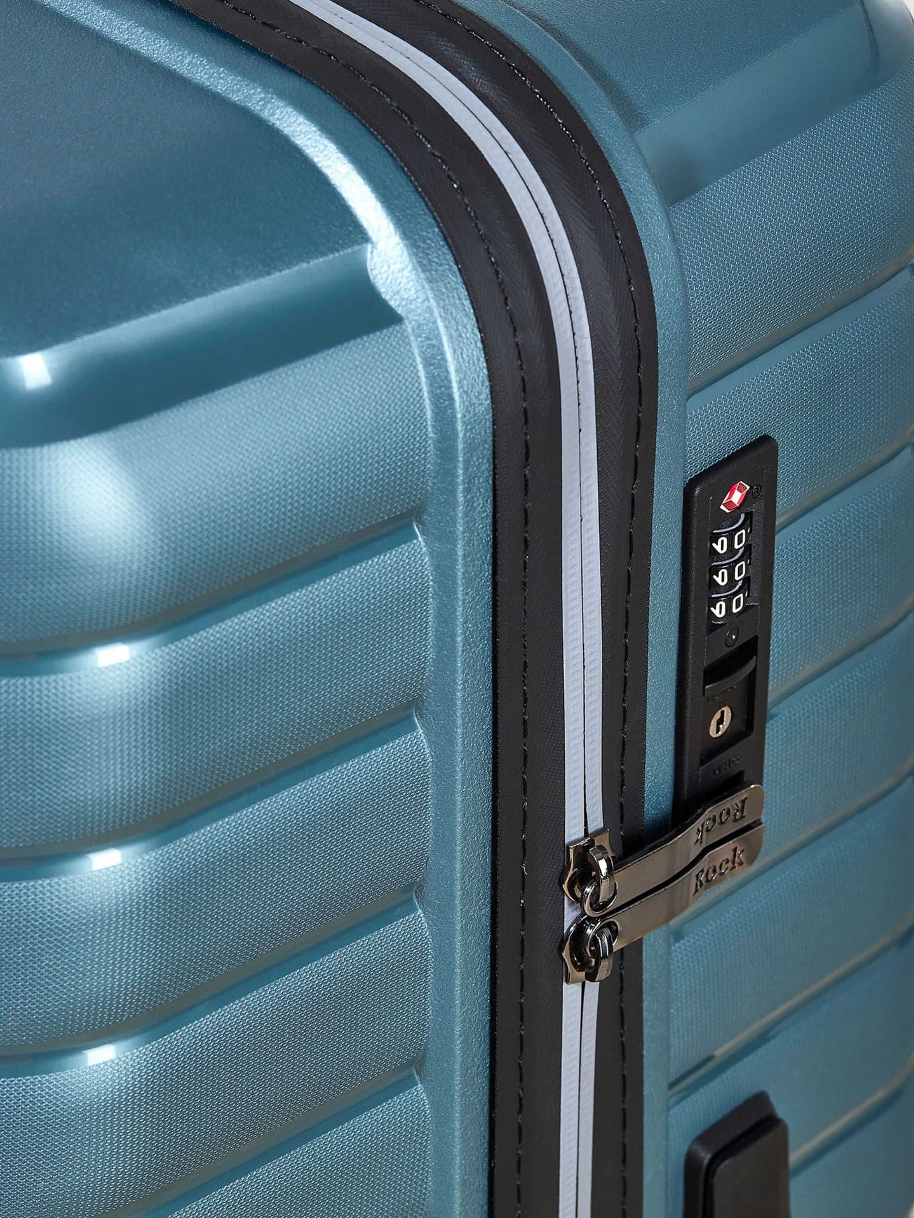 Rock Hydra Lite cabin suitcase blue 55cm, imported from the UK