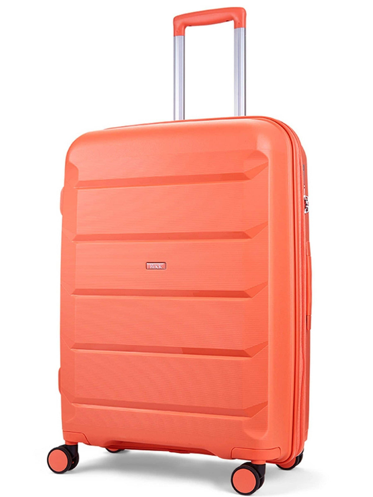 Rock Tulum medium suitcase in orange, imported from the UK