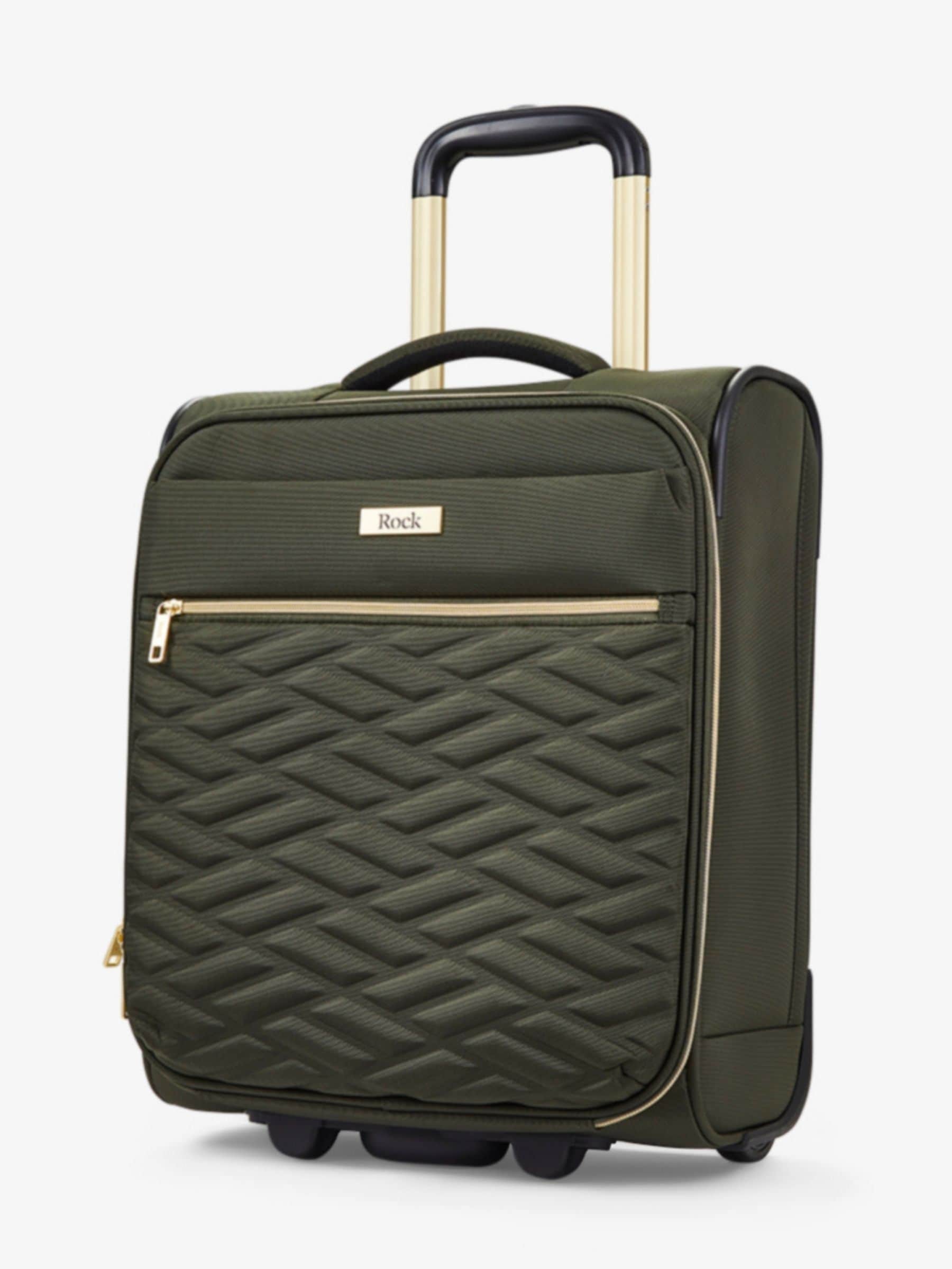 Rock Luggage Sloane green underseat suitcase 45x36x20cm (British brand)