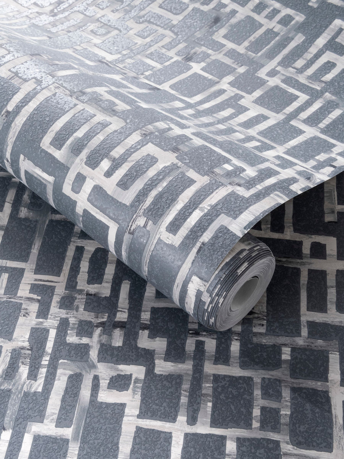 Clarke and Clarke Quadrata wallpaper sample (British brand)