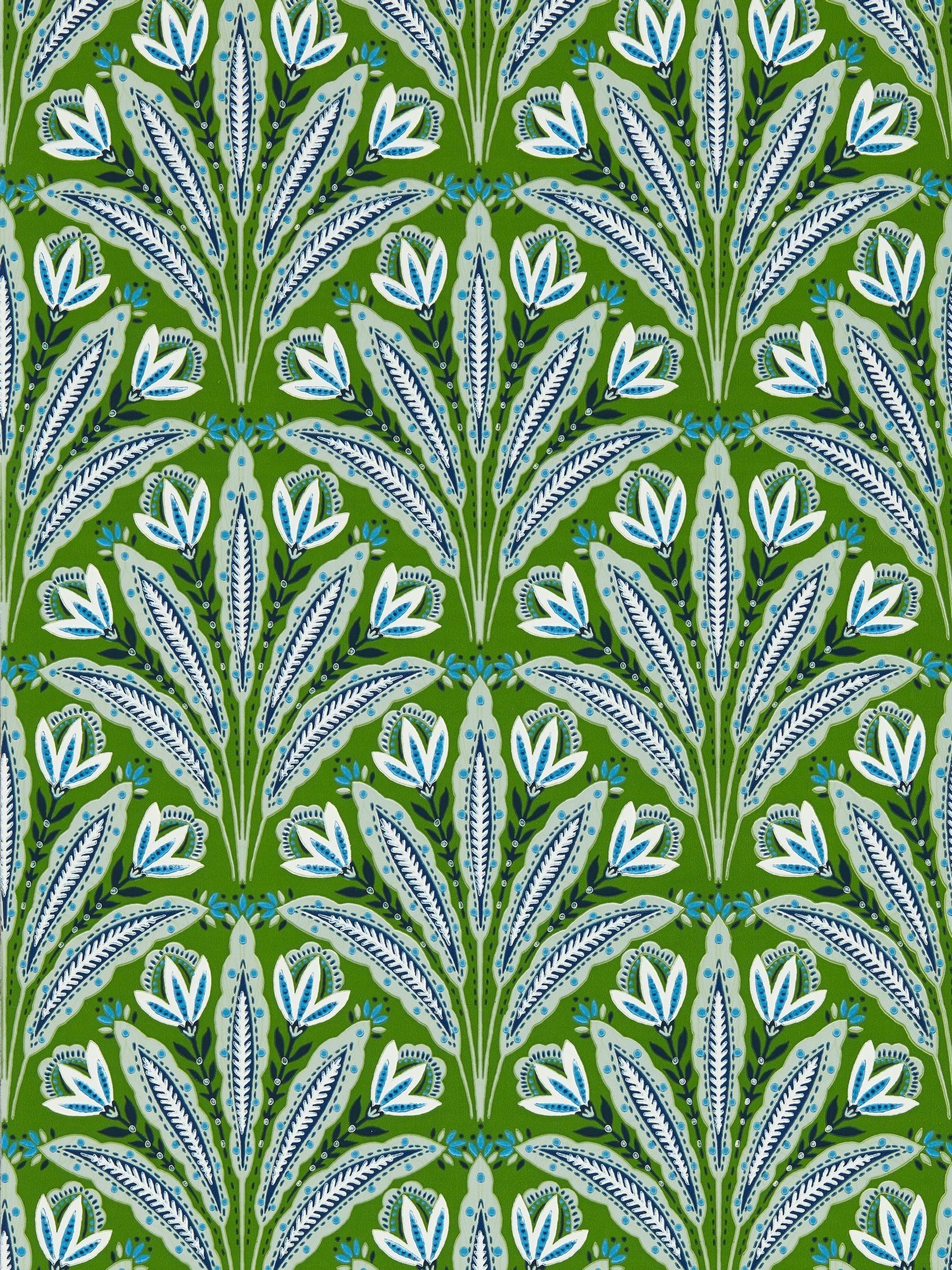 Clarke and Clarke Denim Attingham wallpaper sample (British brand)