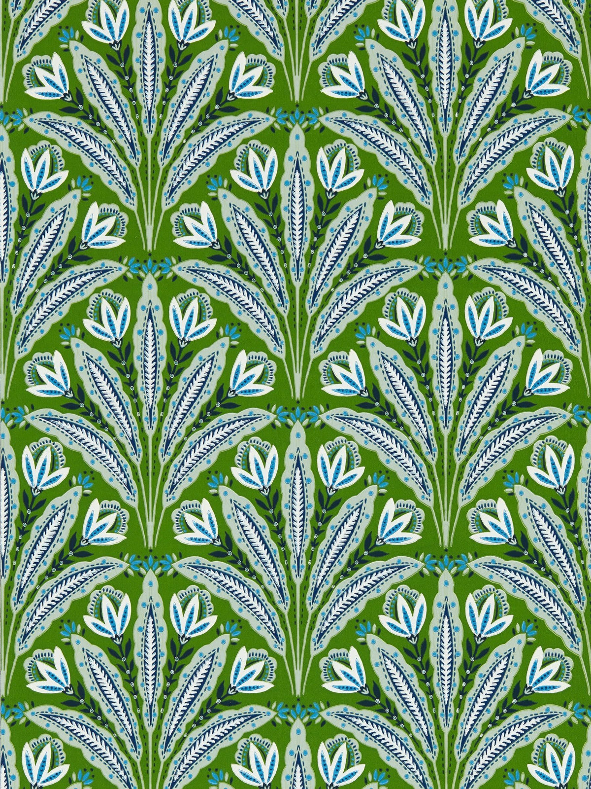 Clarke and Clarke Denim Attingham wallpaper sample (British brand)