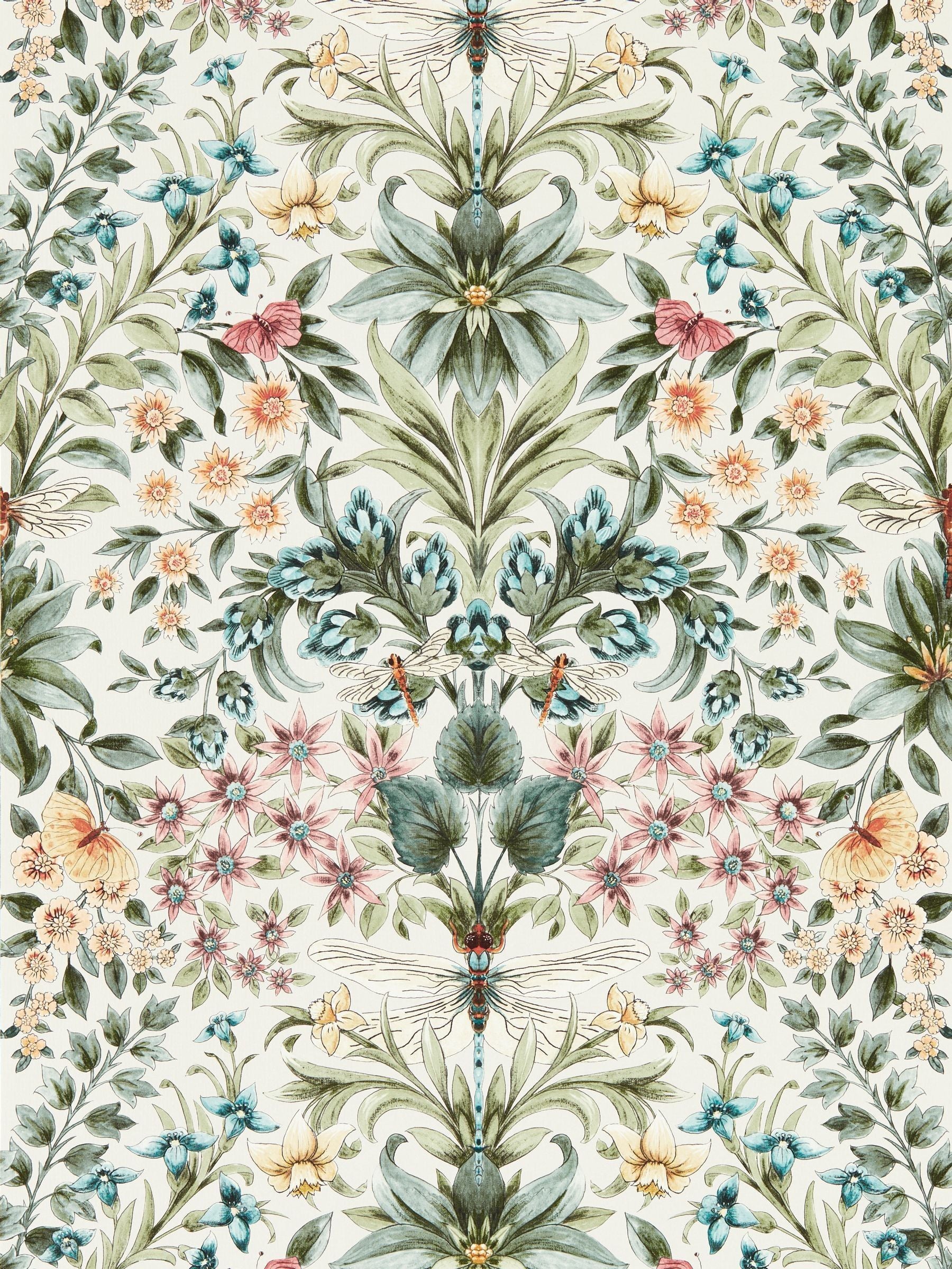 Clarke and Clarke Summer Mirabell wallpaper sample - British product