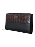 Dolce & Gabbana black leather continental wallet 19cm, imported from the UK