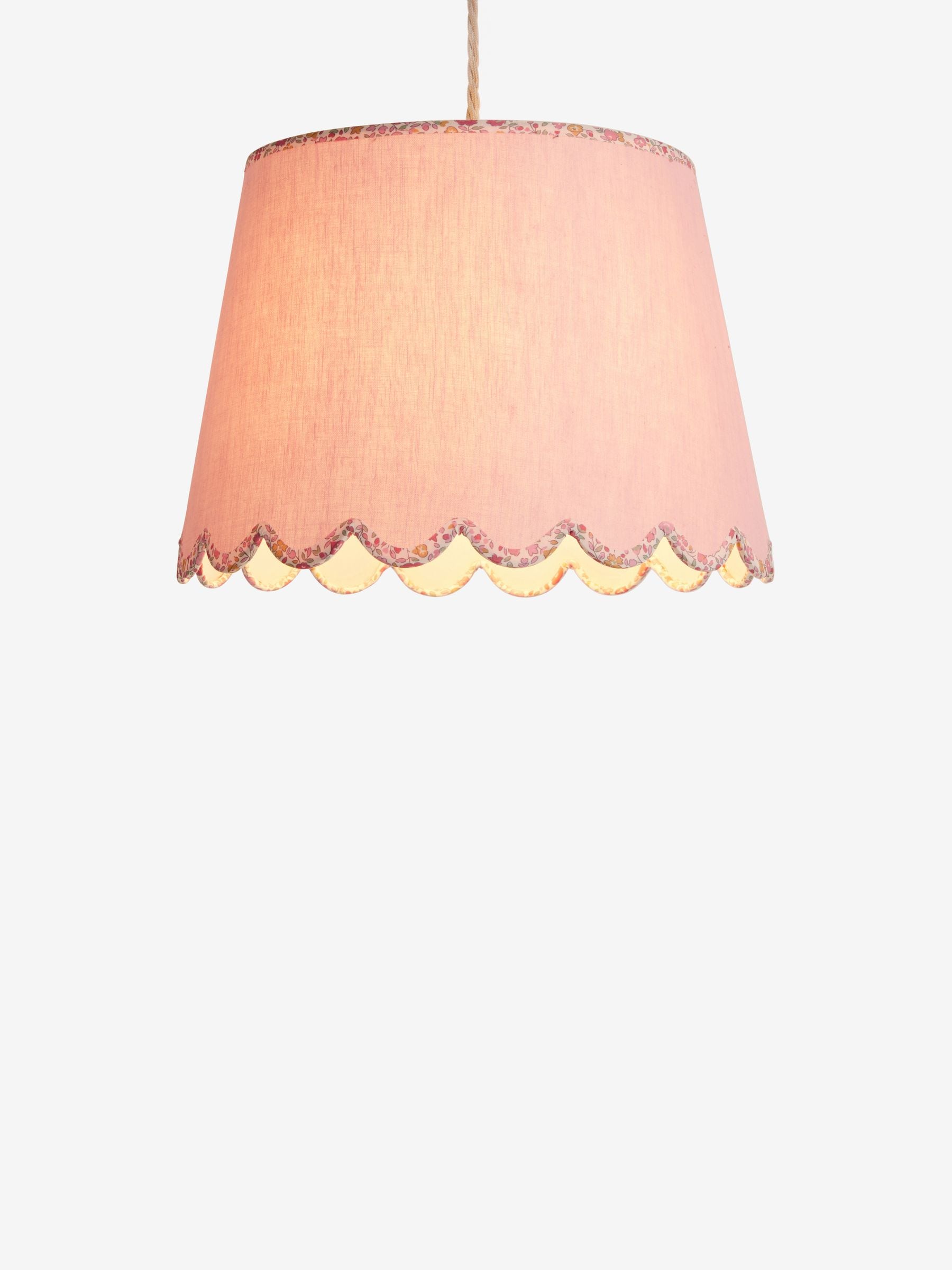Jojo Maman Bébé pink ditsy lampshade, imported from the UK