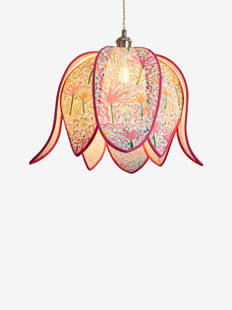Lucy Tiffney pink flower lampshade 30cm (British brand)