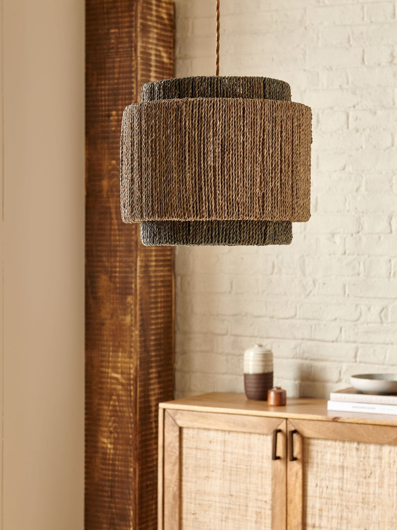French Connection natural grey Durachaar lampshade 34cm, UK version