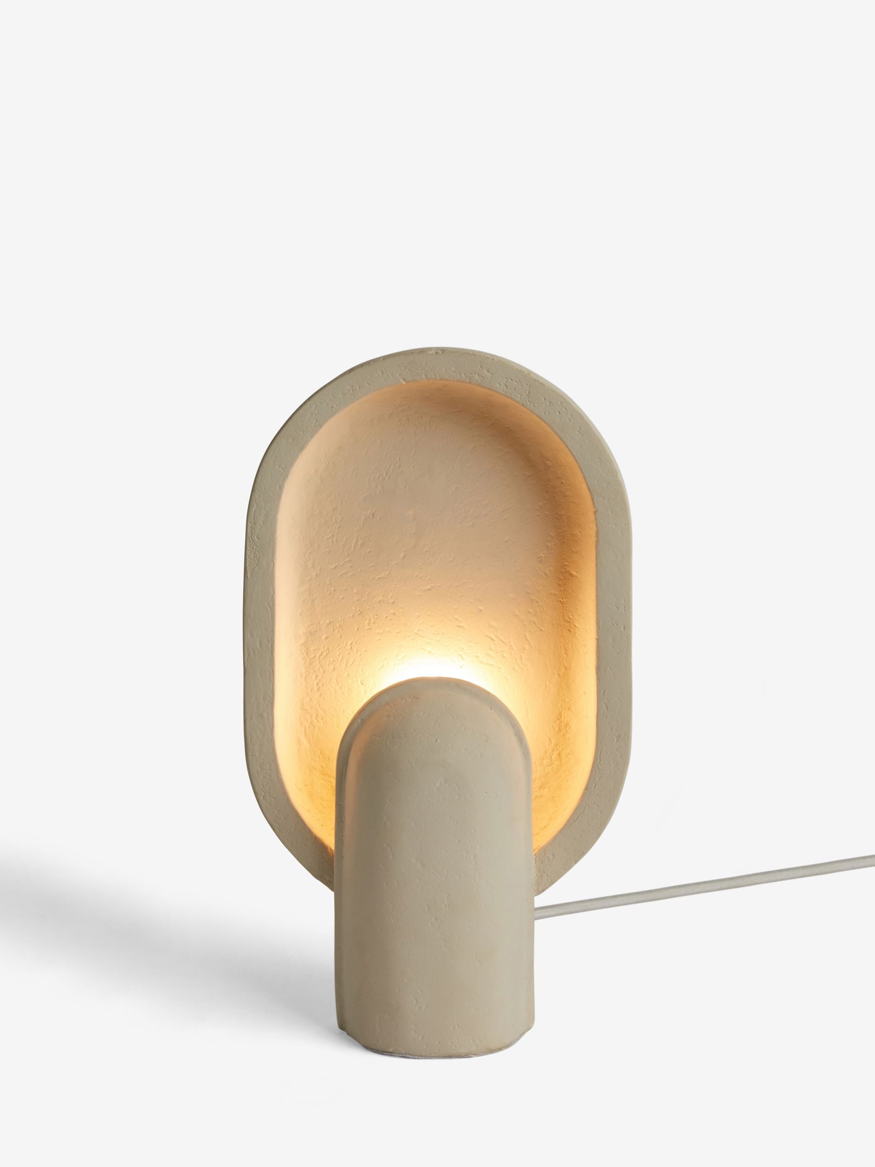 French Connection Cream Rapoko Blanc table lamp (British brand)