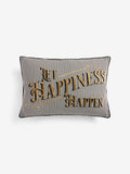 Rockett St George embroidered slogan cushion 40x59cm - British product