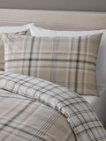 Catherine Lansfield Kelso Check Reversible Duvet Cover Set - British product