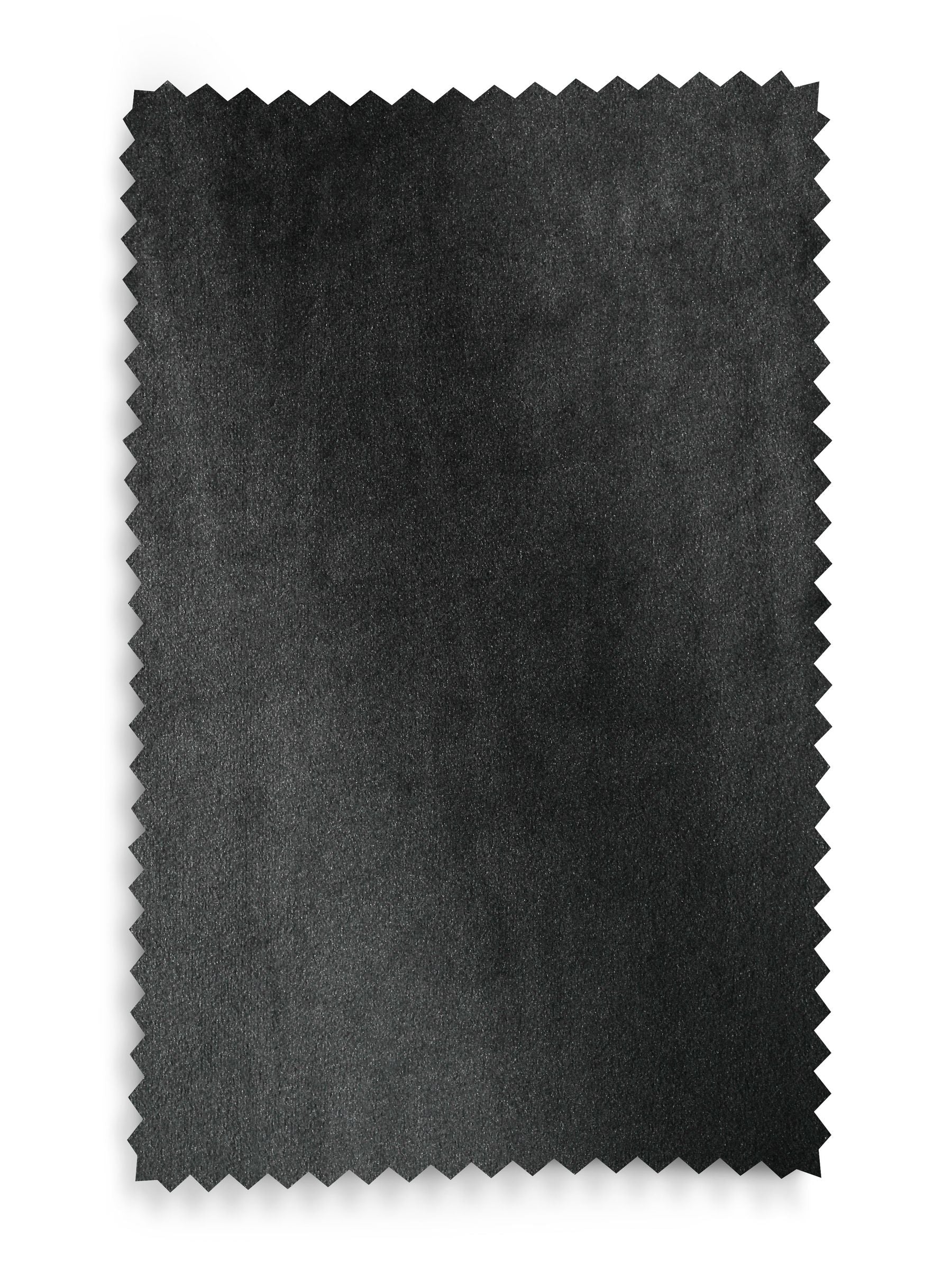 Grey charcoal matte velvet roman blind with blackout lining - British product