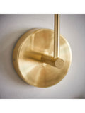 Gallery Home Springfield wall light in brushed gold with 14cm height - British product