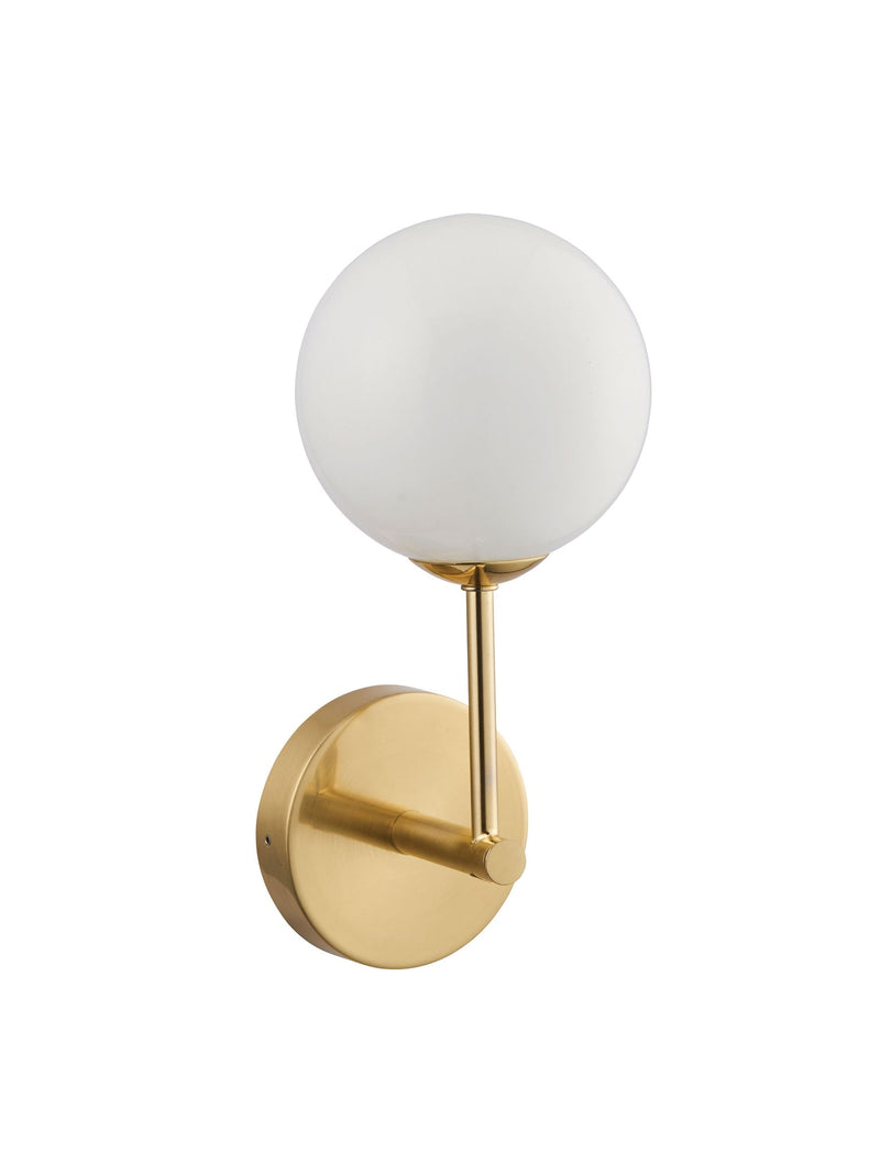 Gallery Home Springfield wall light in brushed gold with 14cm height - British product