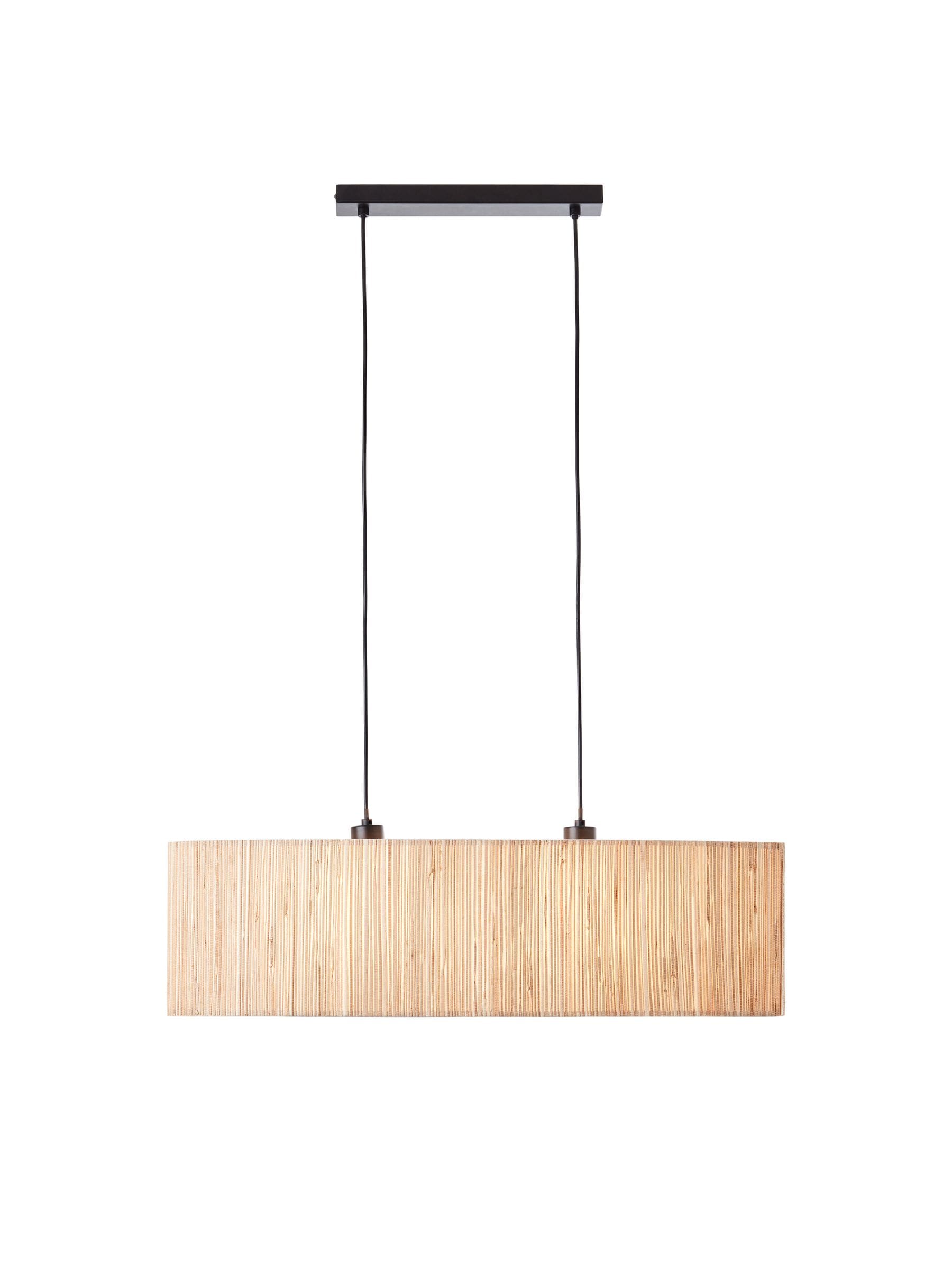 Gallery Home Kimball natural 2 light pendant, UK version