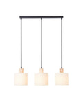 Gallery Home Black Crete triple pendant ceiling light, UK version