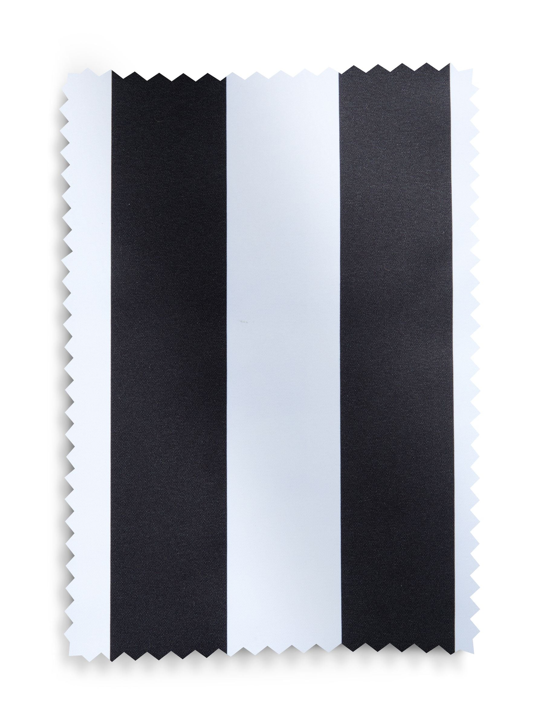 Blackout roller blind stripe print black/white - UK version