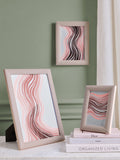 Set of two pink linear photo frames - British product