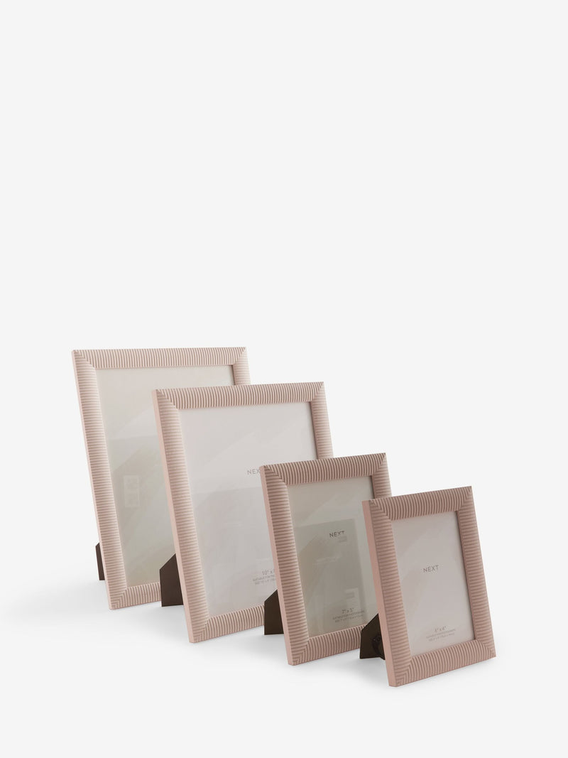 Set of two pink linear photo frames - British product