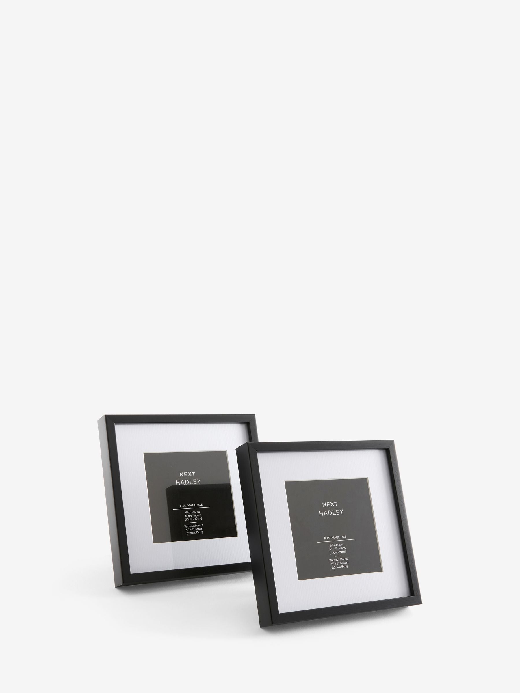Hadley black photo frames set of two (British brand)